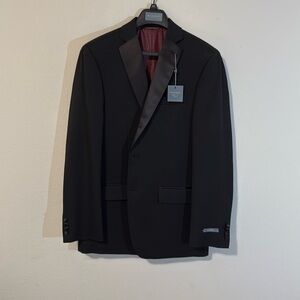 Madison black tie options blazers Tuxedo Jacket polyester and nylon blend.